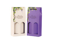Coloful Wine Gift Box Packaging / Two Window Custom Wine Bottle Boxes
