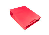 Red Foldable Beautiful Handmade Paper Bags Rope Handles Digital Printing
